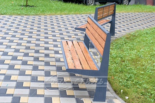 Скамейка стальная «Ло».  �4